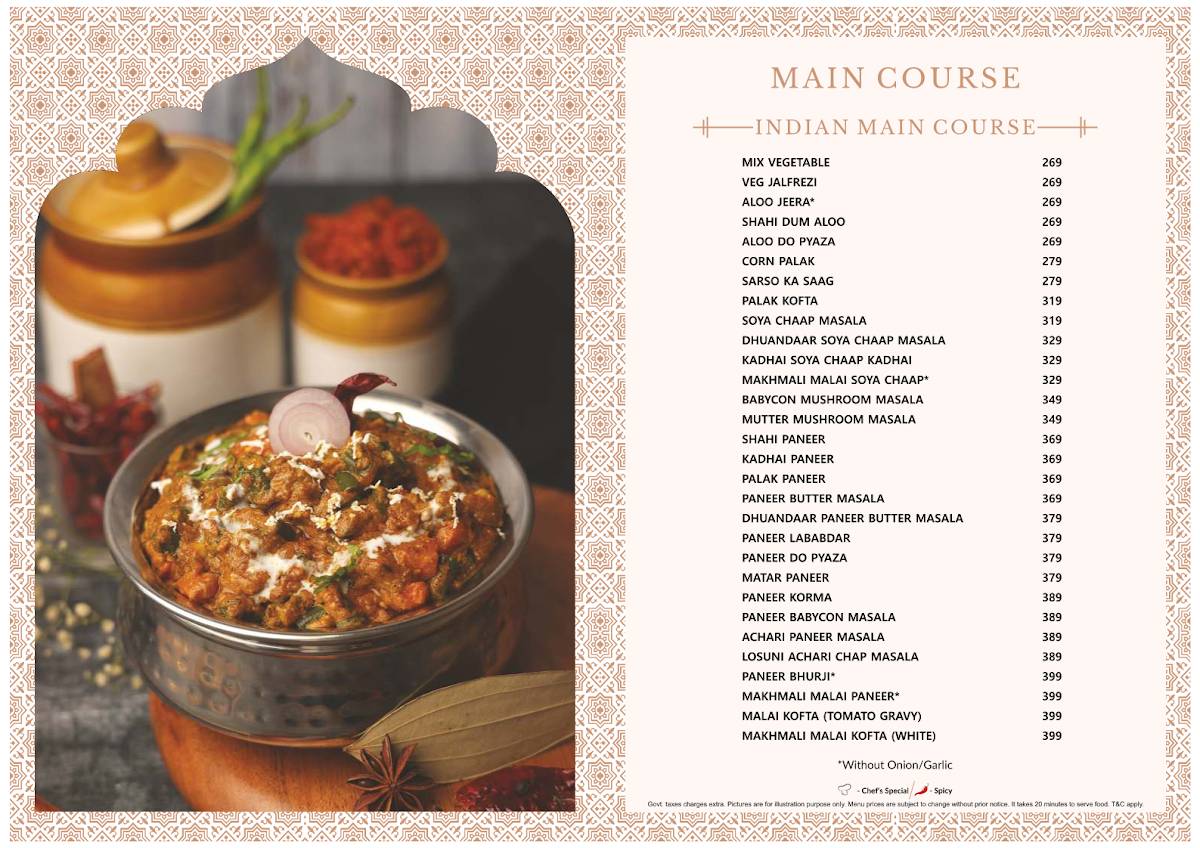 Kake Di Hatti Rishikesh menu