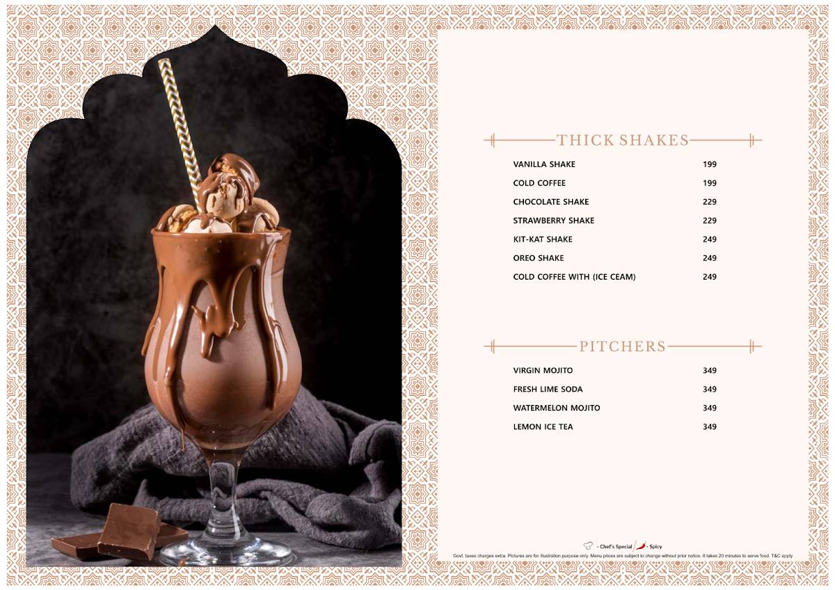Kake Di Hatti Rishikesh menu