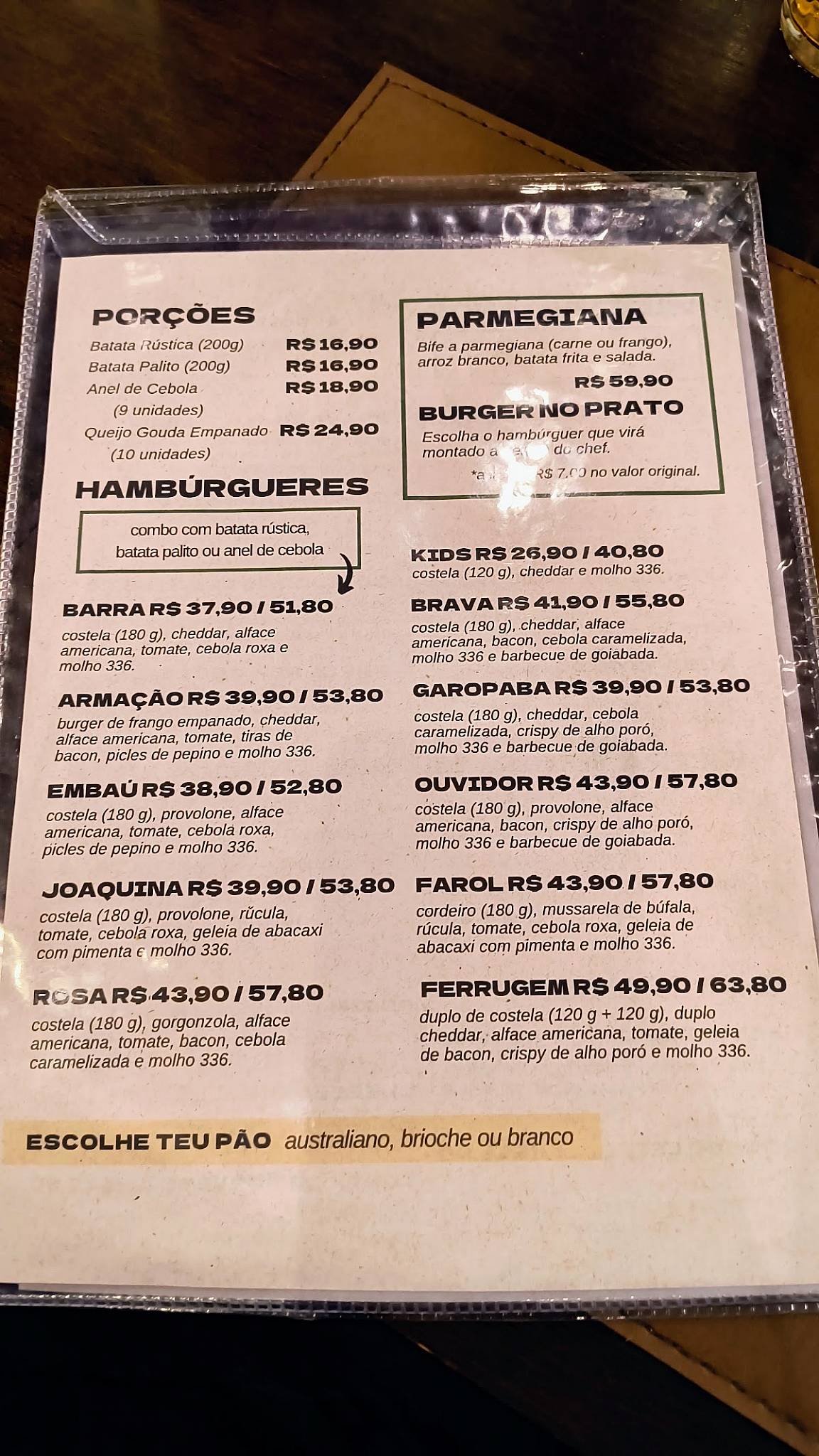 336 Hamburgueria cardápio