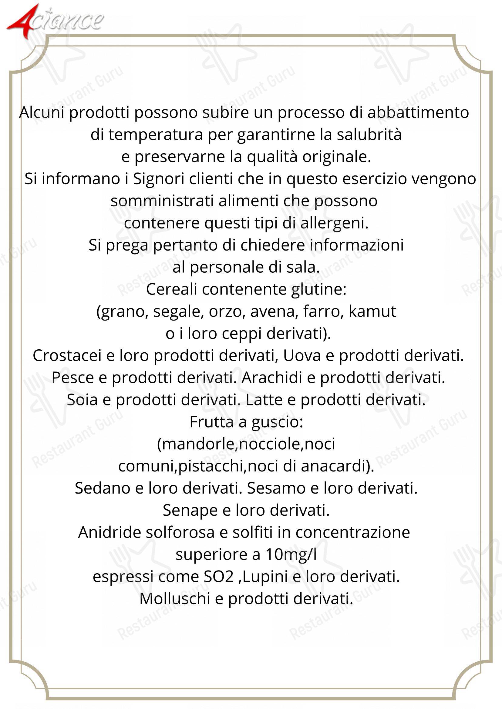 4 Ciance in Cuneo - Menu bar