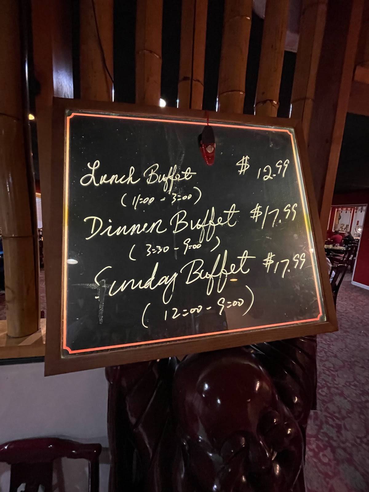 Menu at 9 Dragons restaurant, Queensbury