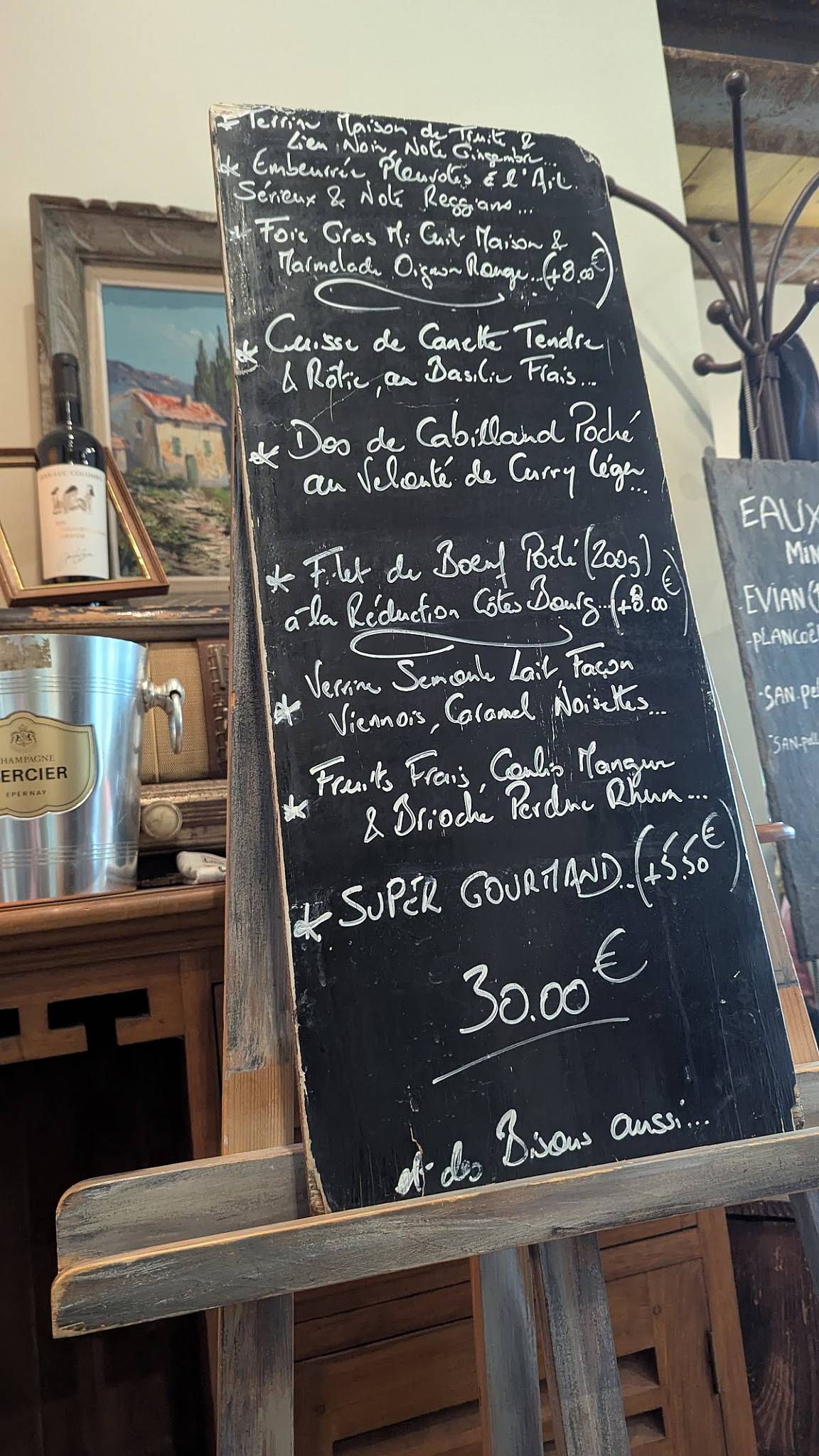 Menu de A La Petite Ruelle