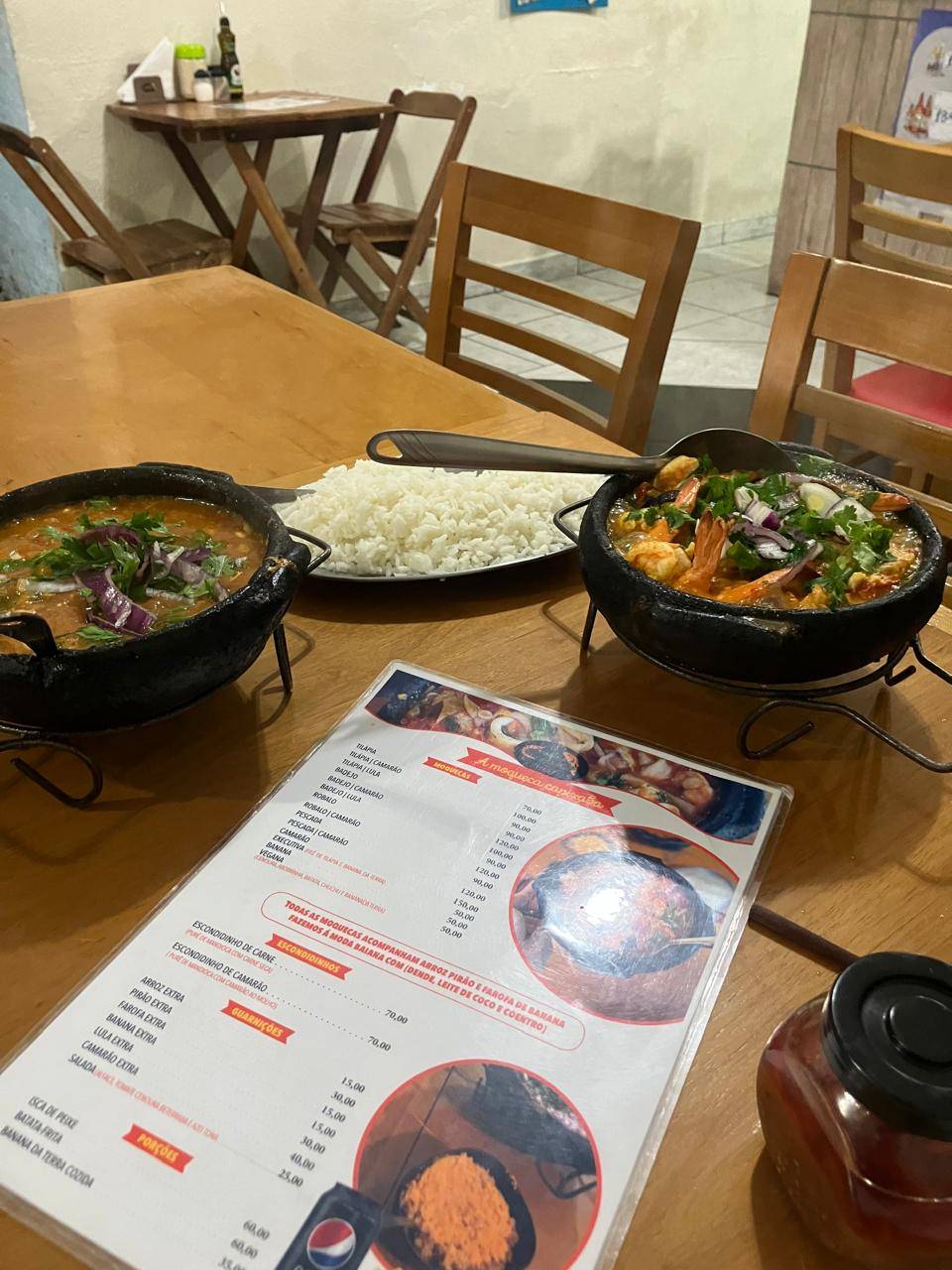 A Moqueca 564 Capixaba cardápio