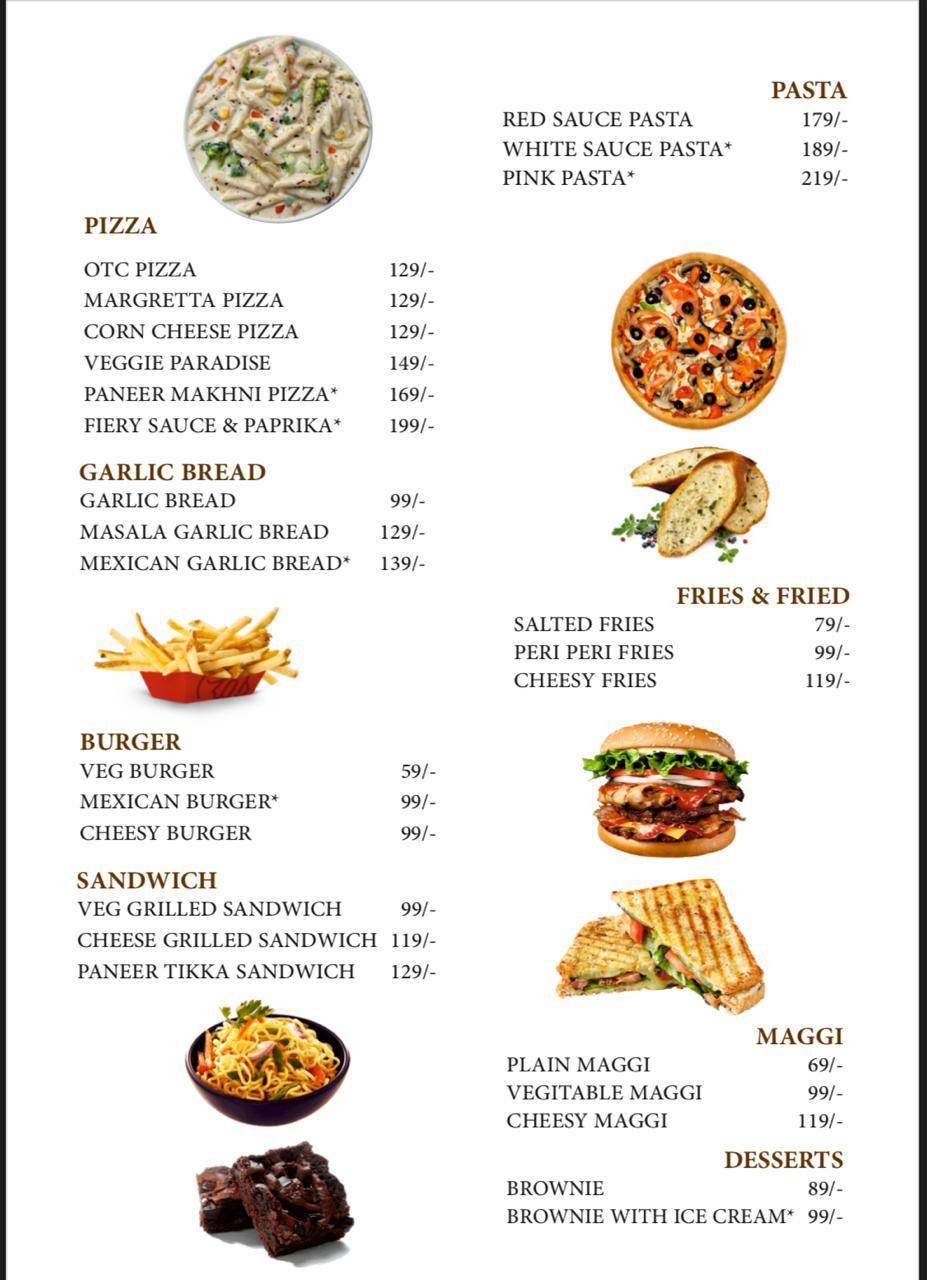 ABCD (A' Brasserie Cafe' Door) menu