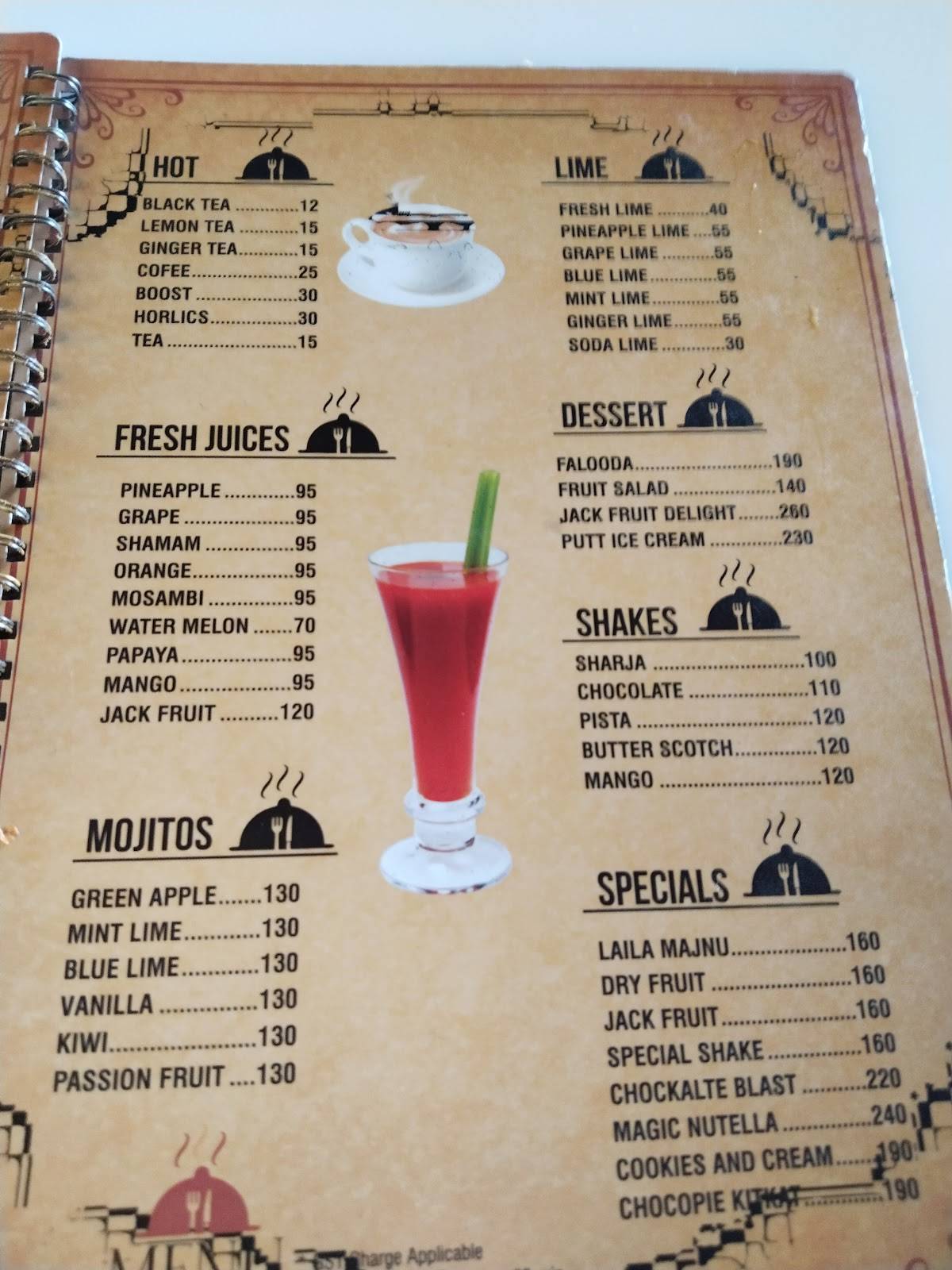 AL SAJ KITCHEN menu