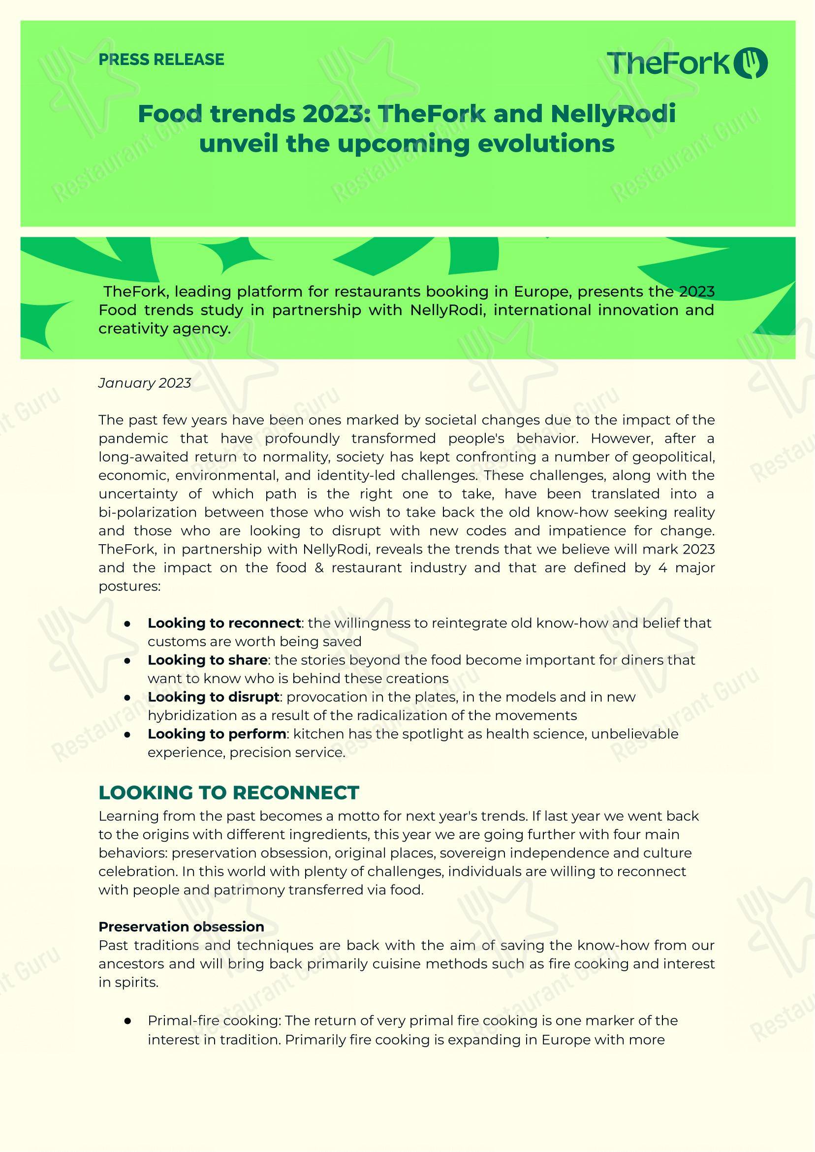 Menu bar per ALLORO ristorante