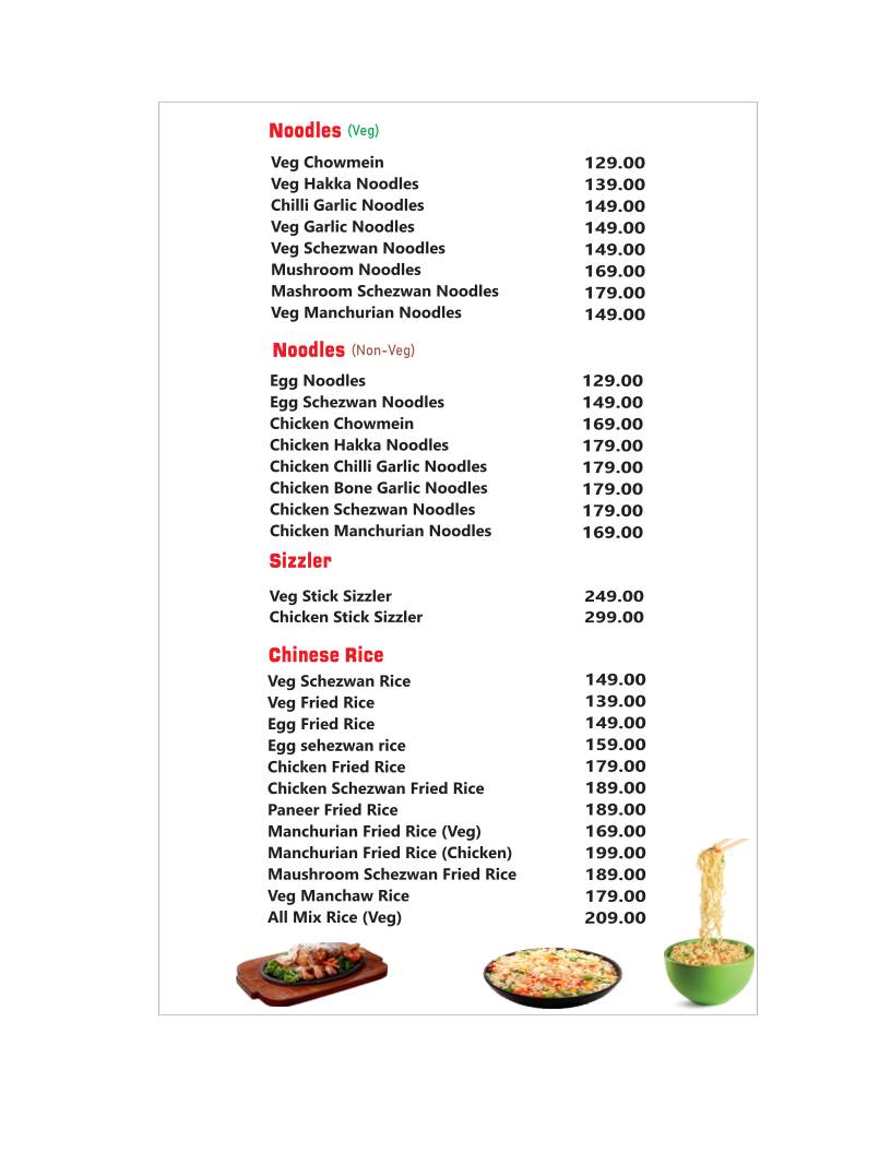 ALPHA BIRYANI HOUSE menu