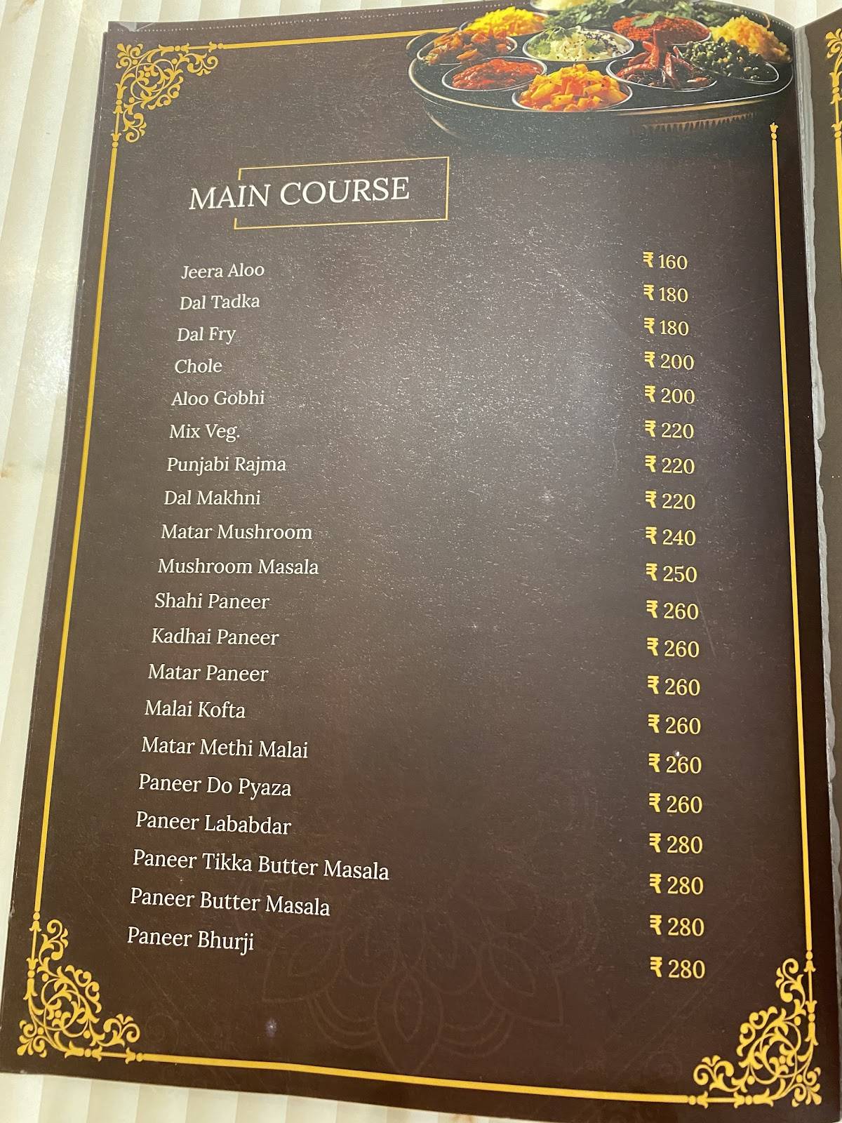 AMRITSRI KULCHA ROHTAK KALKI LOK menu