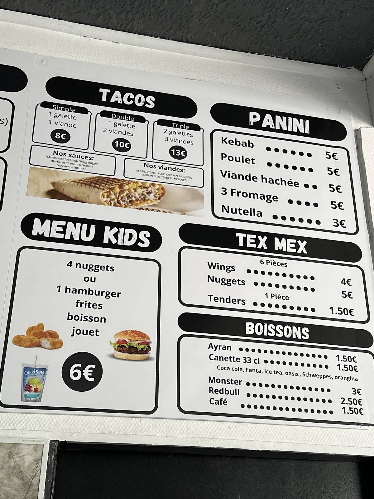 Menu de ANATOLIA KEBAB