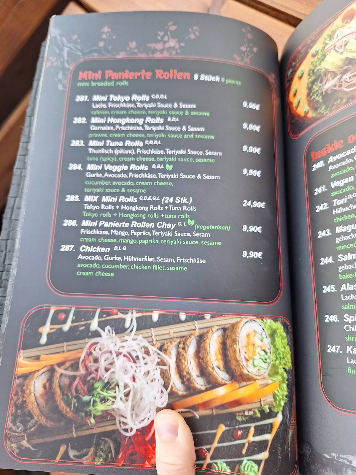 Speisekarte von AROMA Vietnamese Kitchen & Sushi Bar, Essen