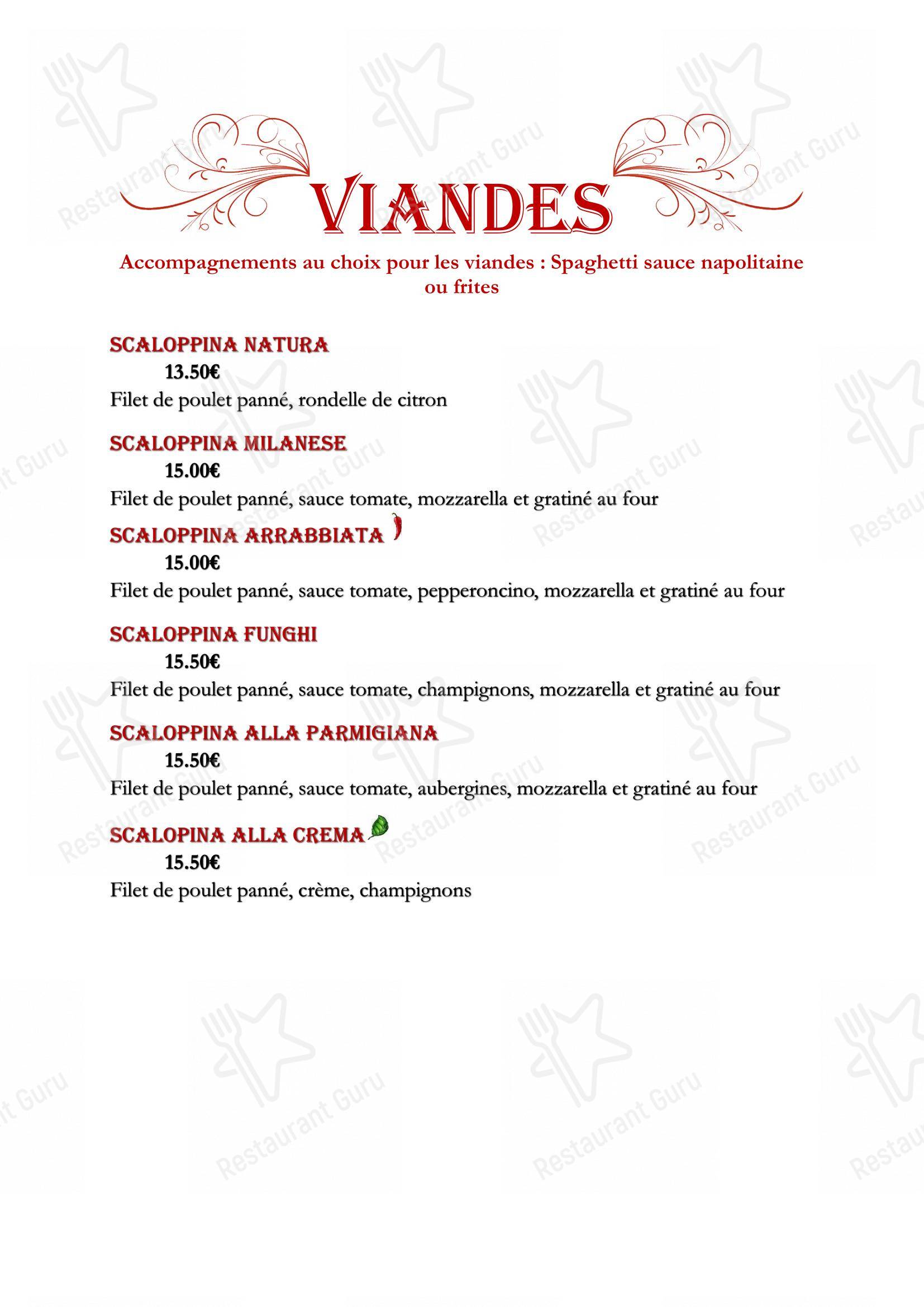 AUTENTICA PIZZA dans Stiring-Wendel - Menu