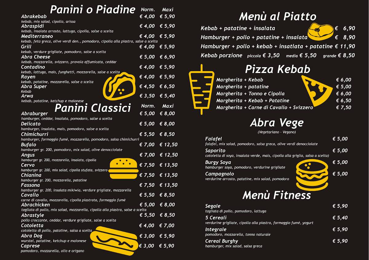Menu di Abra Kebab 