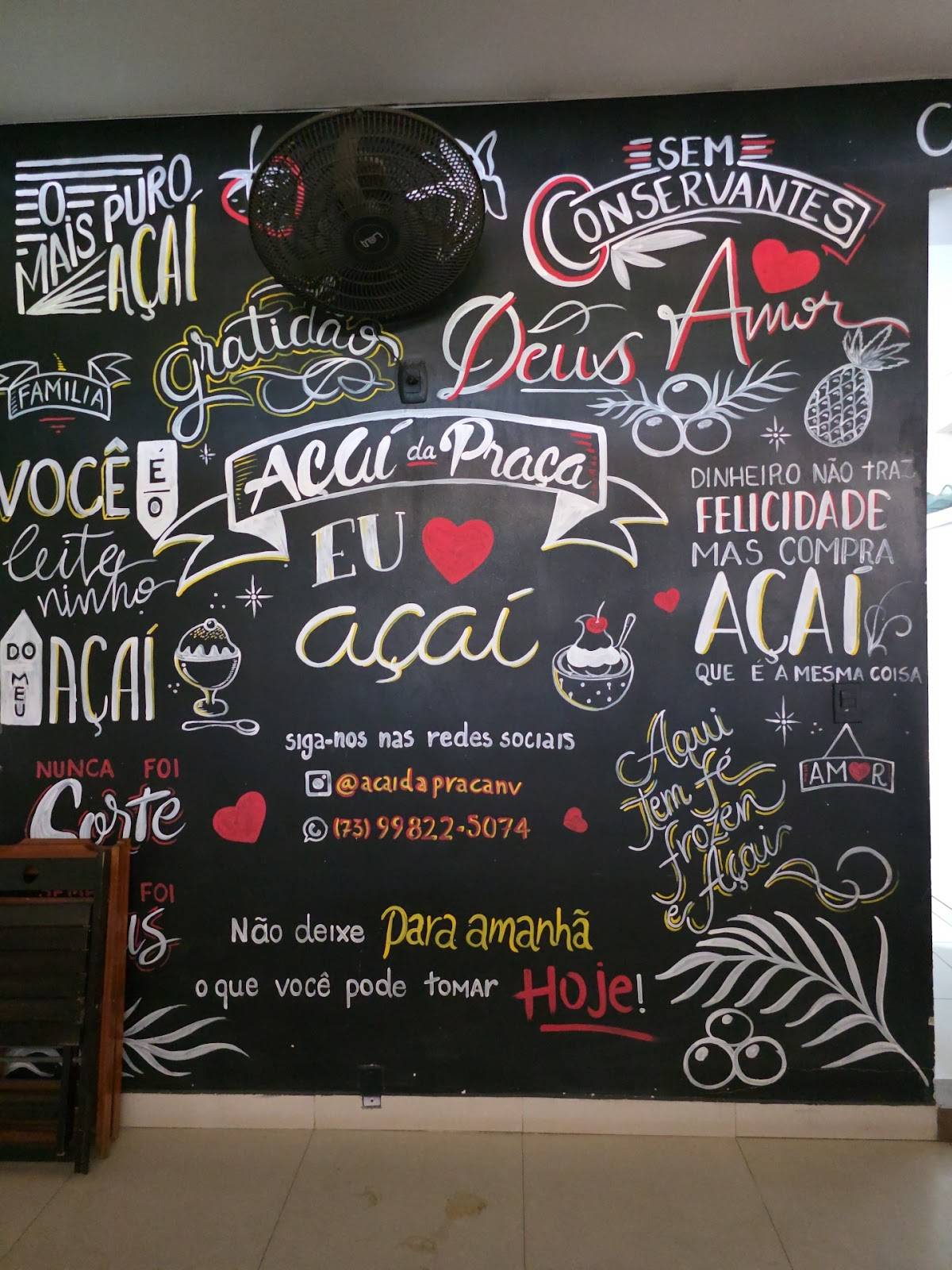 Açaí da Praça cardápio