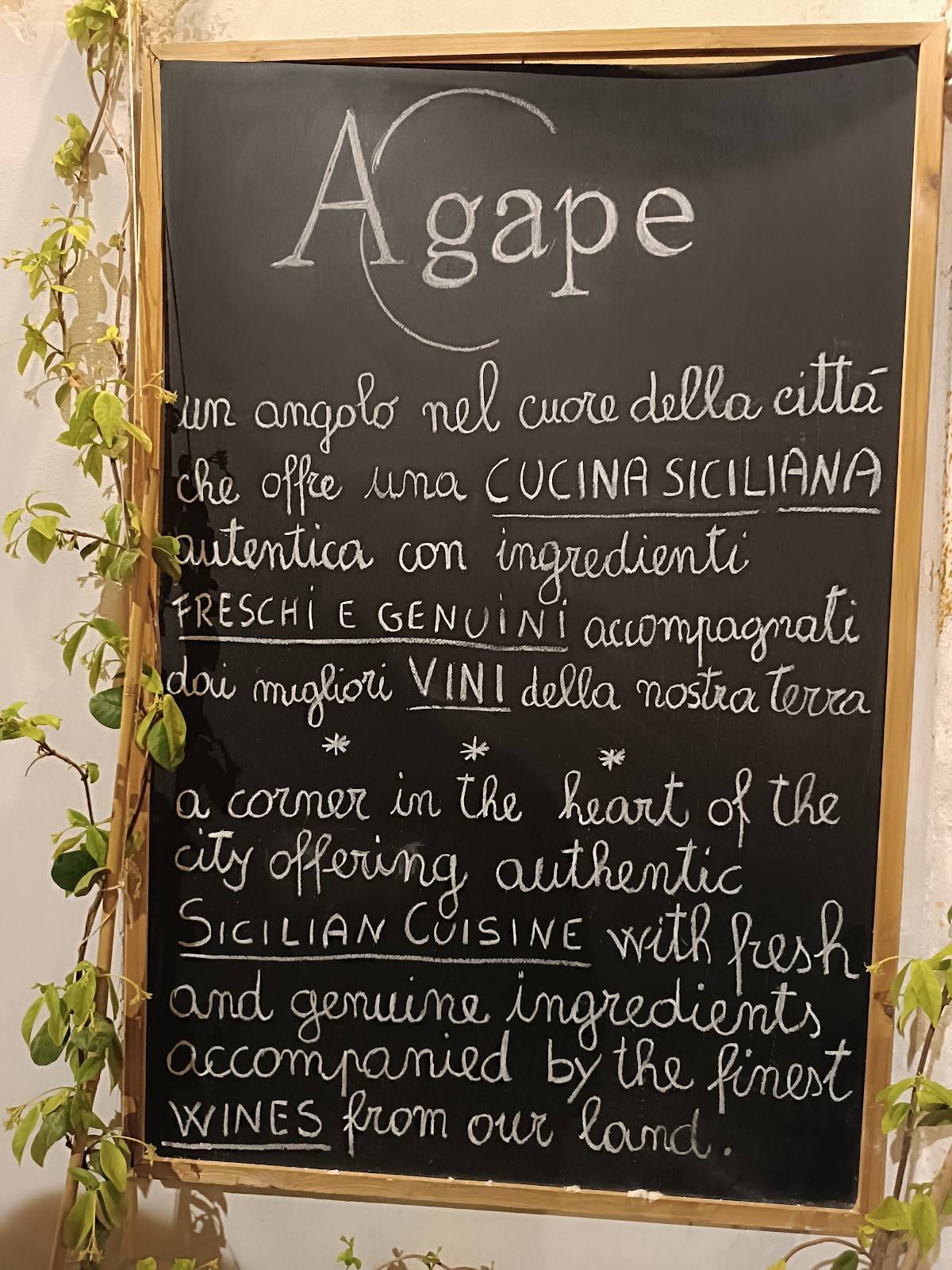 Menu di Agape 