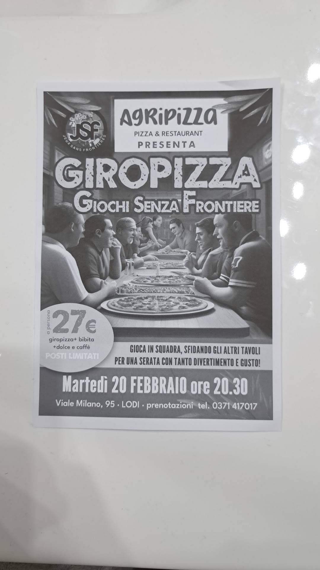 Carta de Agripizza