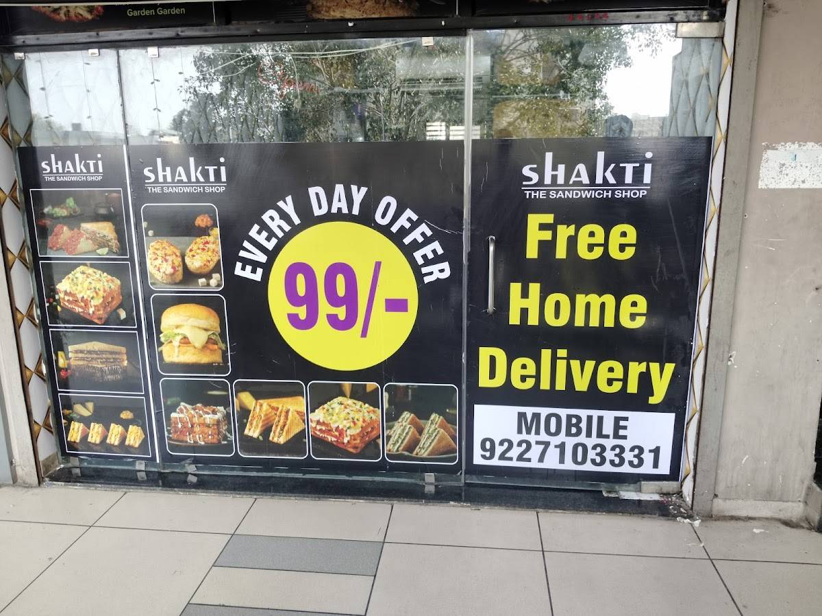 Shakti Sandwich menu