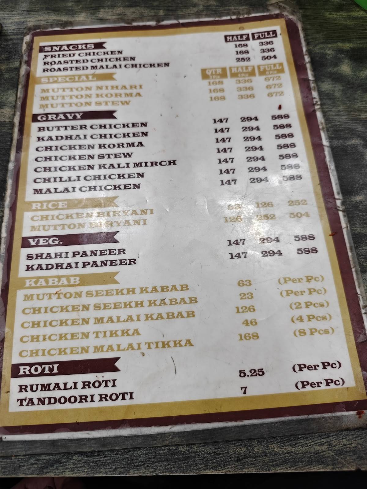 Akram Restaurant menu