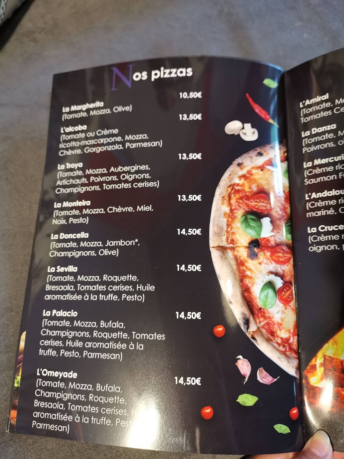 Menu de Alcazar