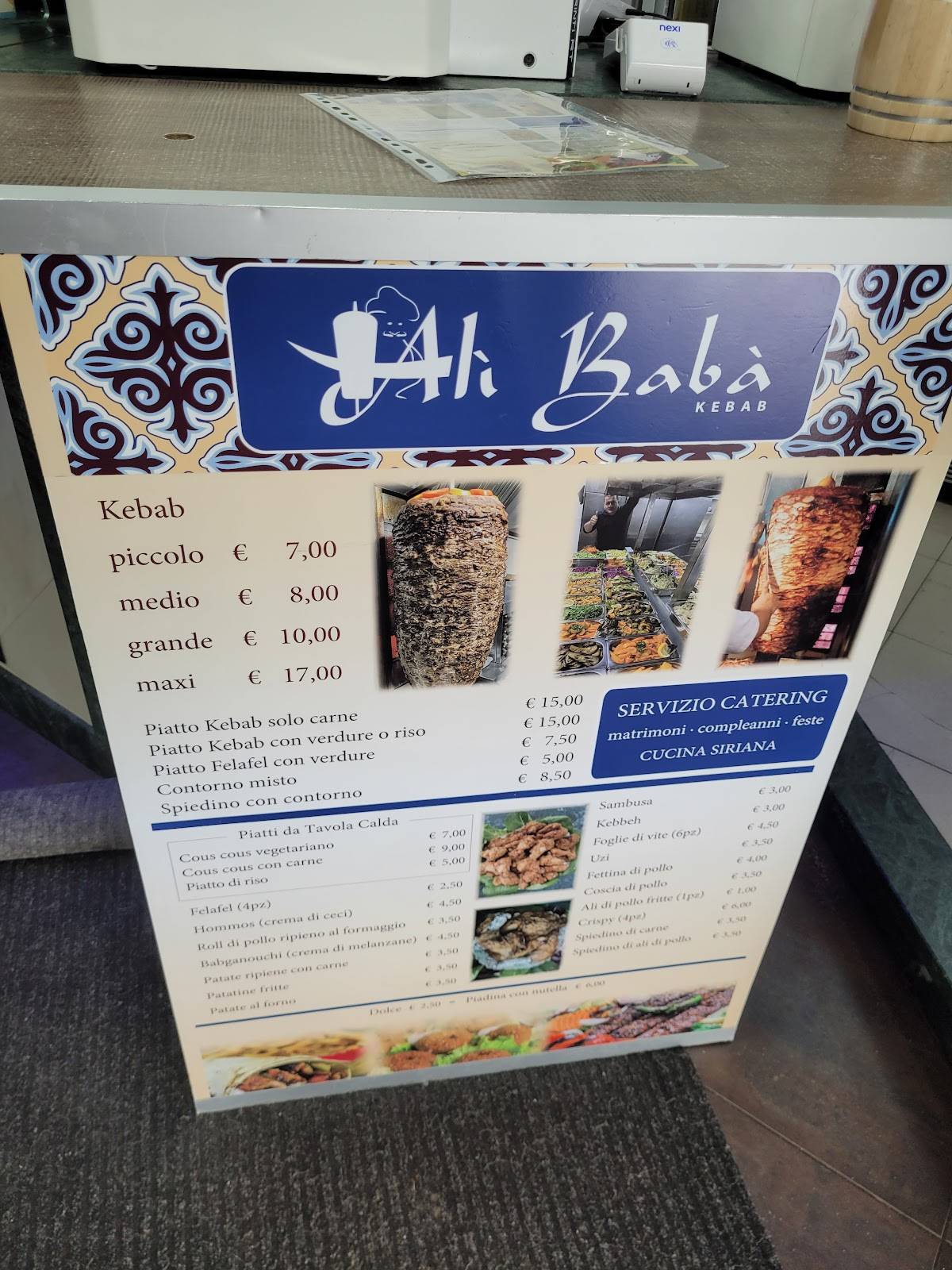Menu di Alì Babà Kebab 