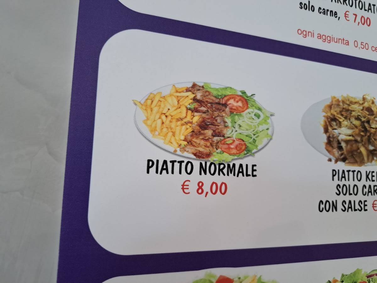 Menu di Alibaba Kebab Pizzeria 