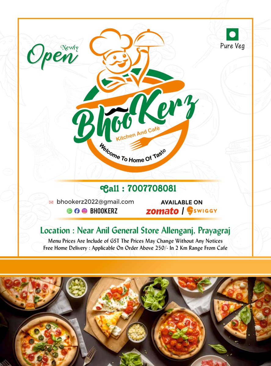Bhookerz Kitchen & Cafe menu