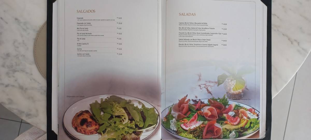 Alvear Cambui - Café e Gastronomia cardápio