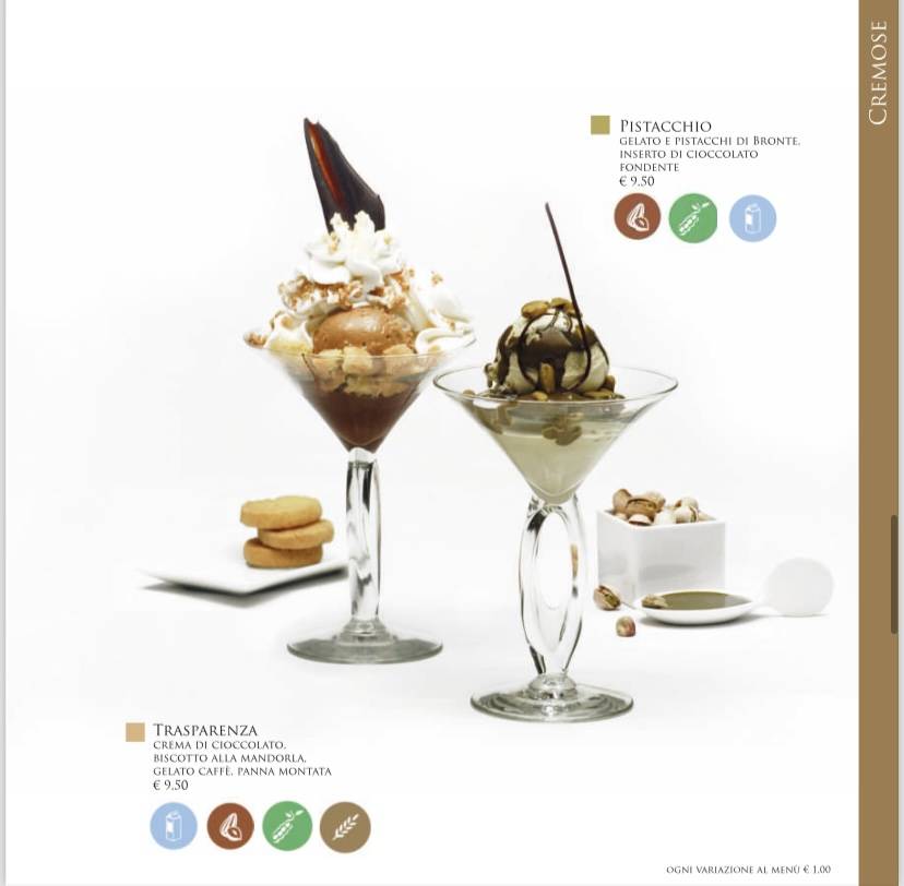 Menu di Gelateria Cioccolateria Oasi 