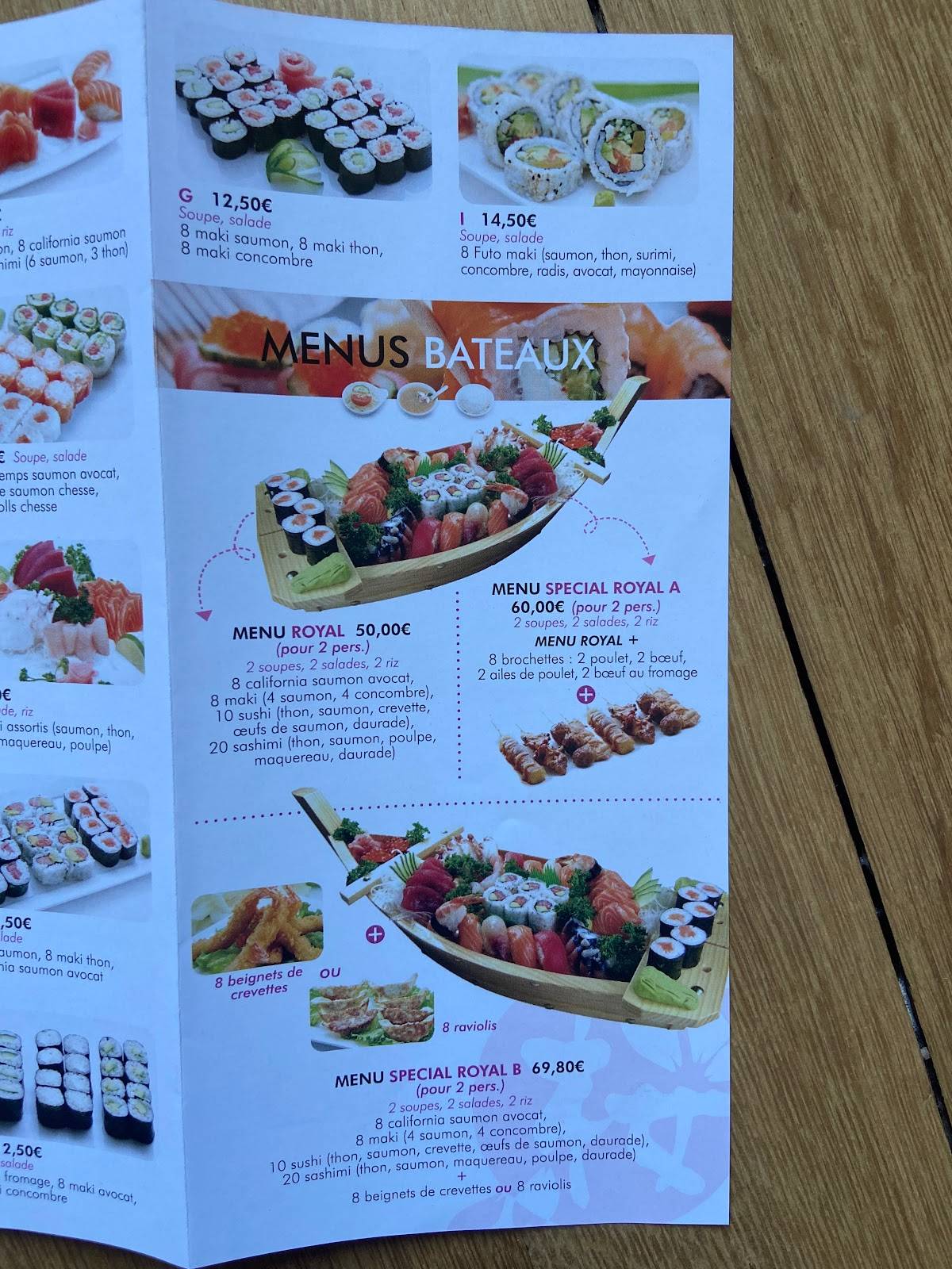 Menu de Sakura