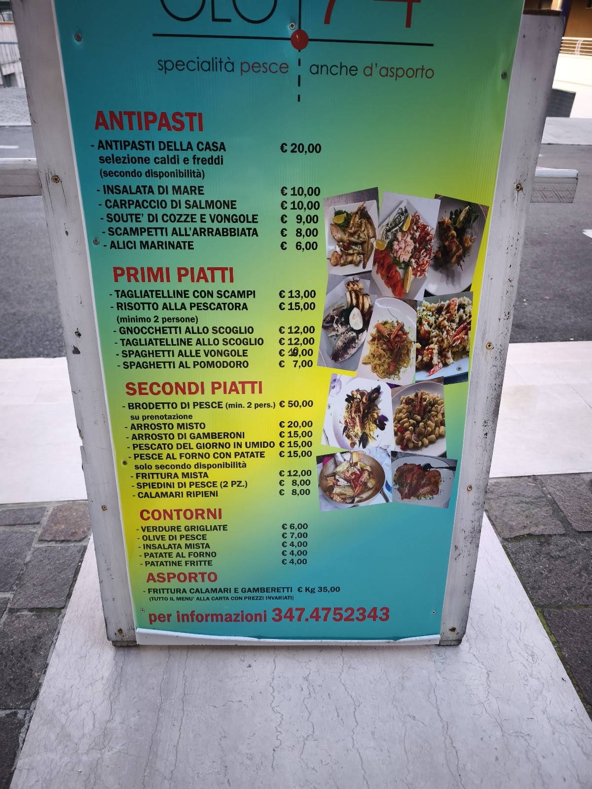 Menu di Angolo 74 