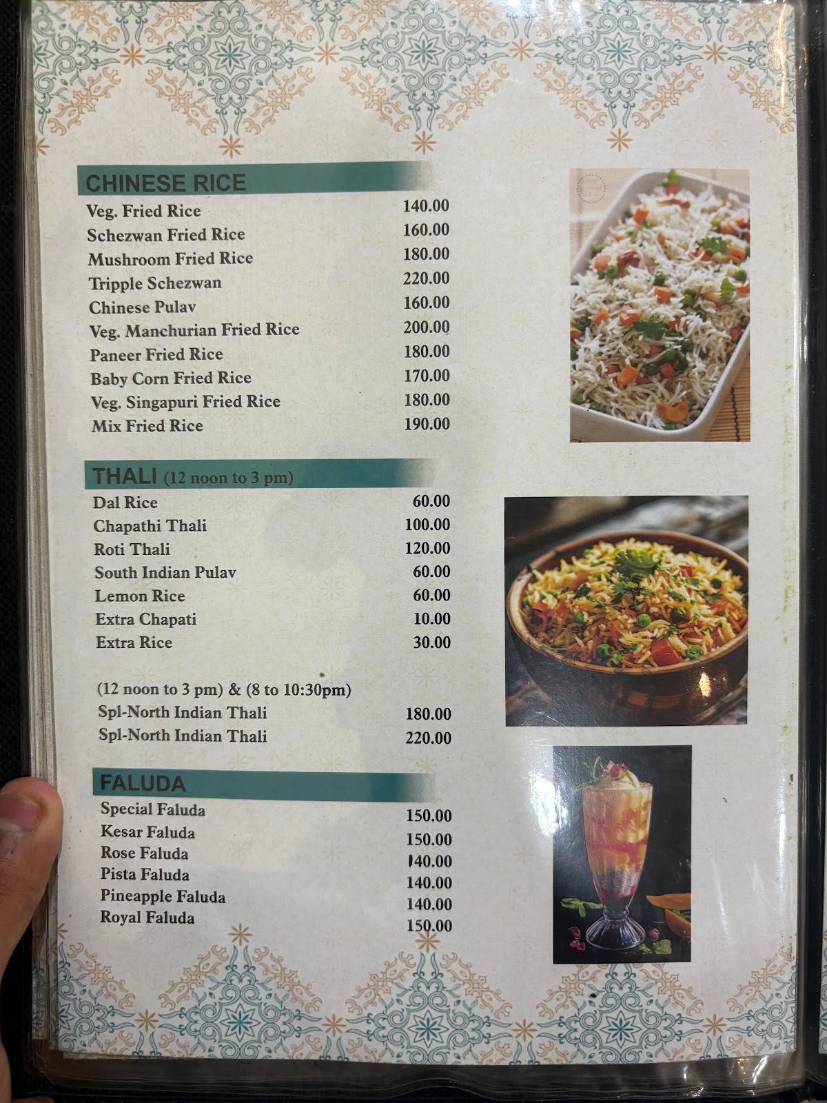 Annapurna Pure Veg Family Restaurant menu