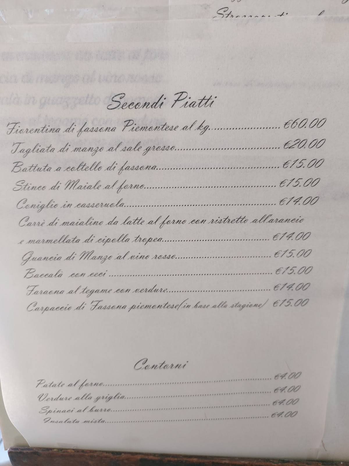 Menu di Antica Trattoria La Piazza 