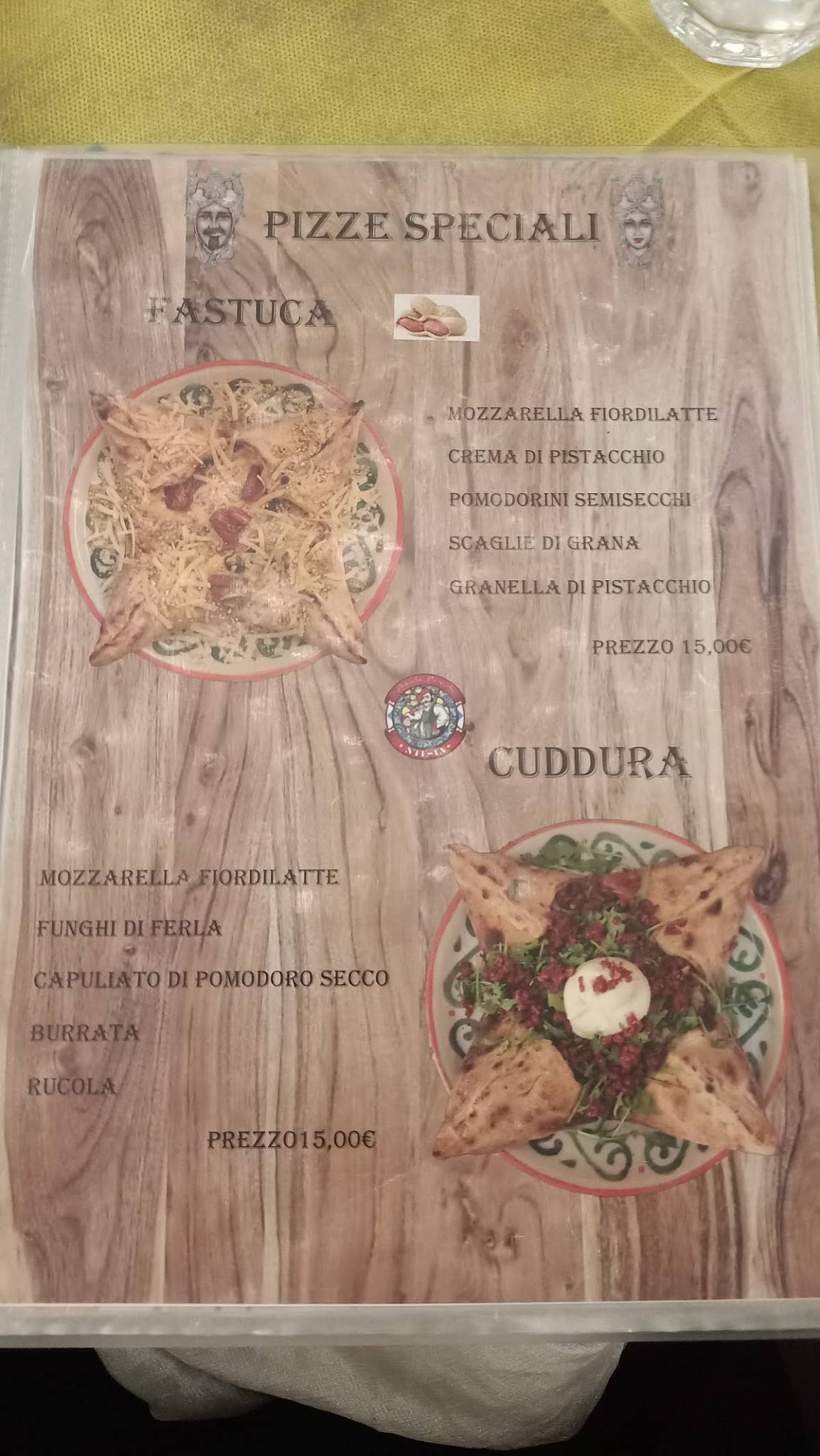 Menu di Antichi Proverbi STORICO 