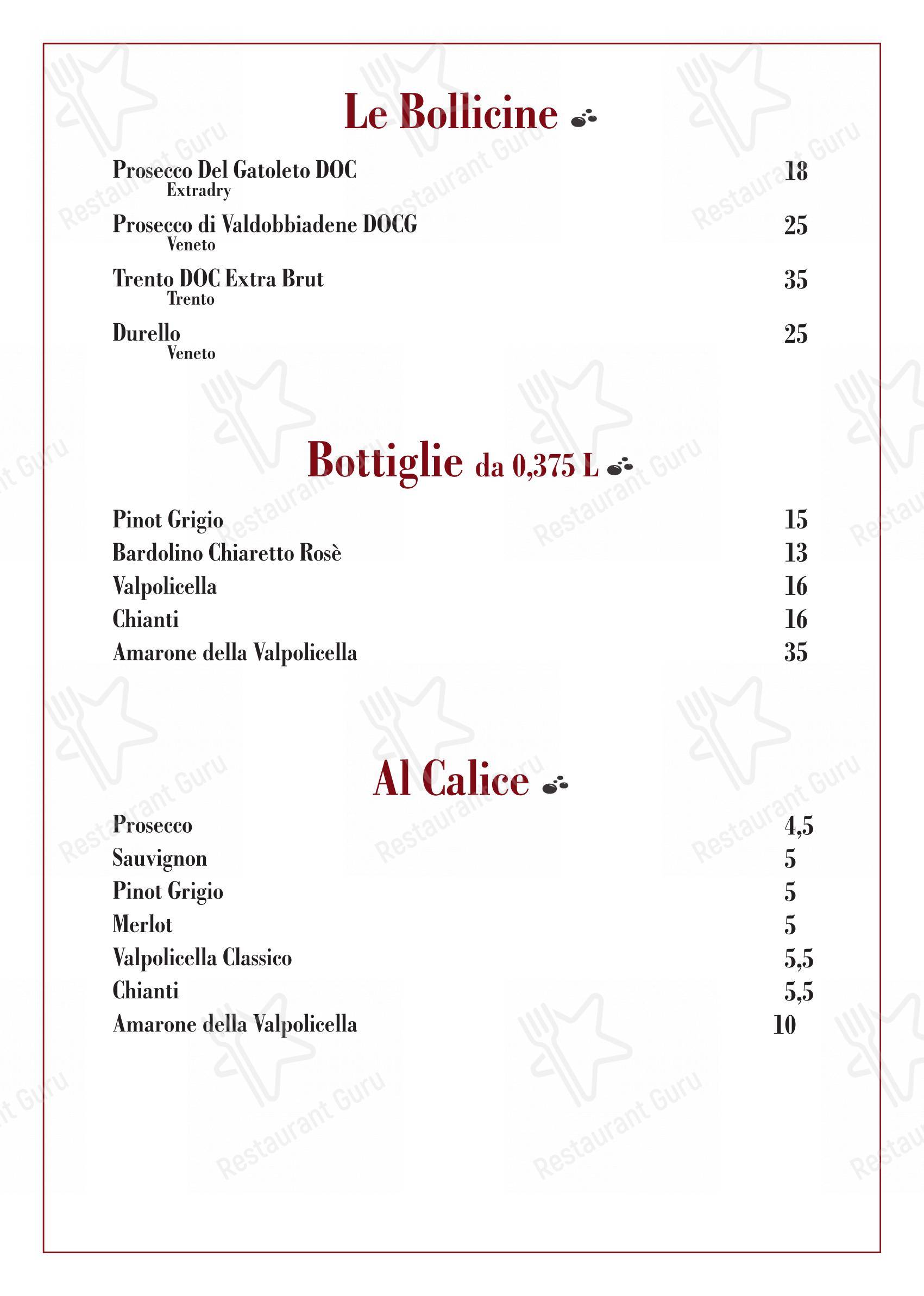 Menu per Antico Gatoleto Ristorante Pizzeria pizzeria