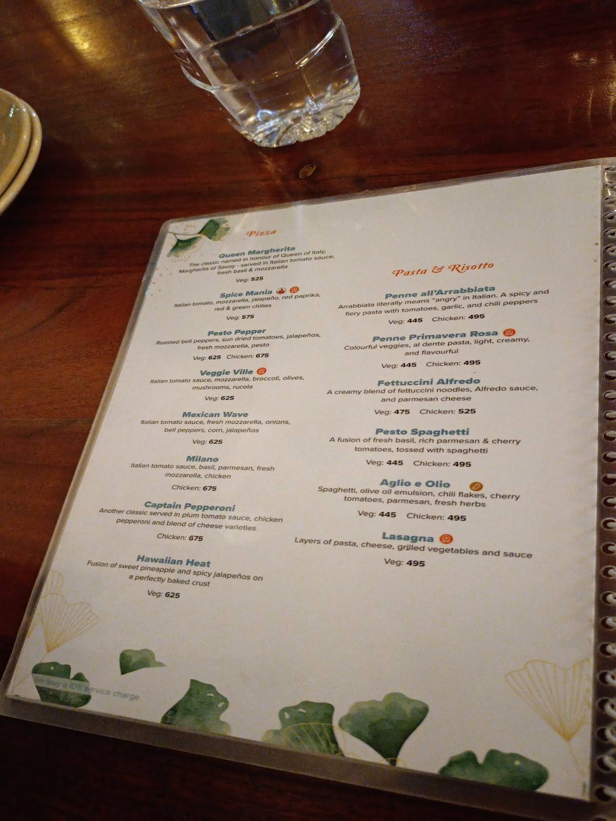 Appetito menu