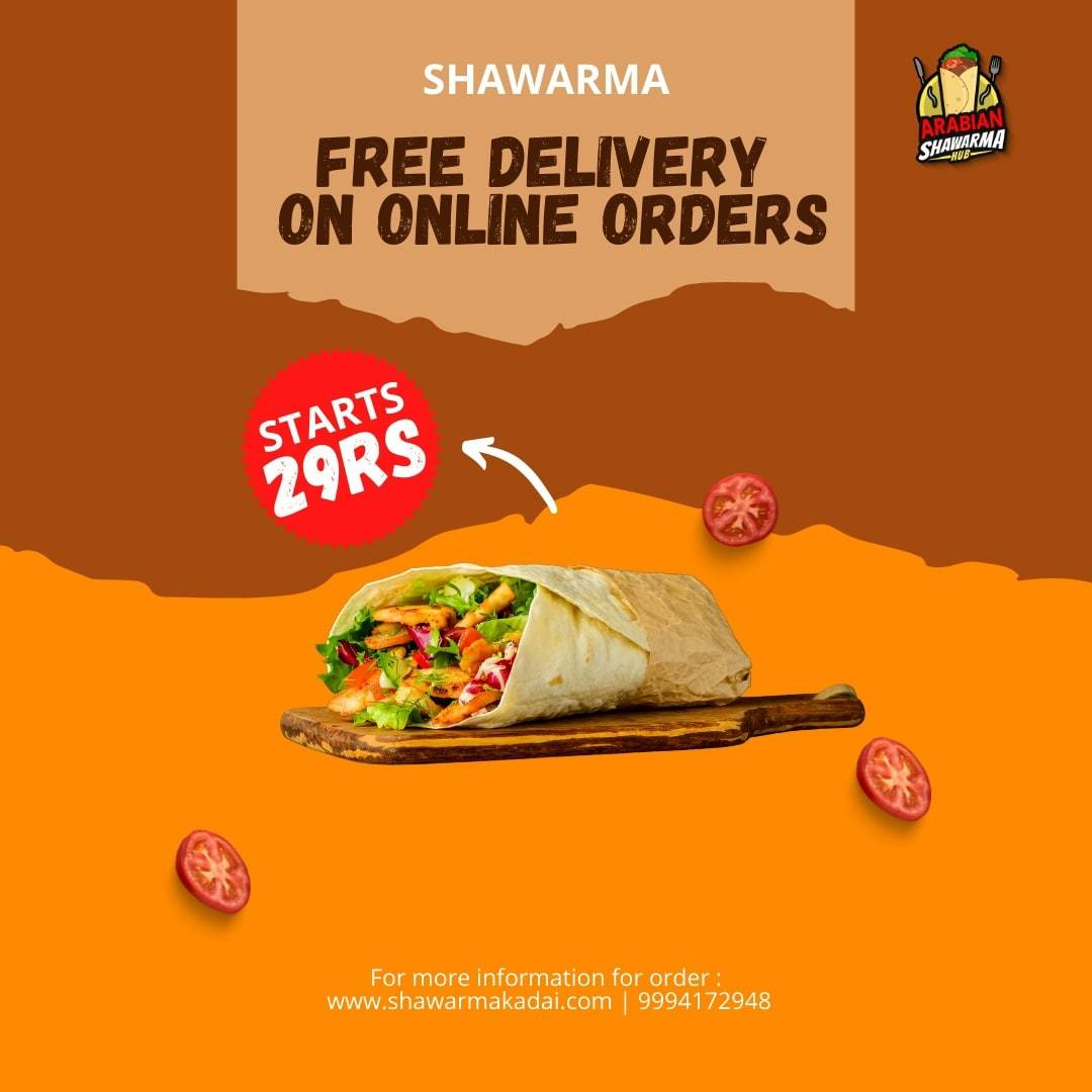 Arabian Shawarma Hub menu