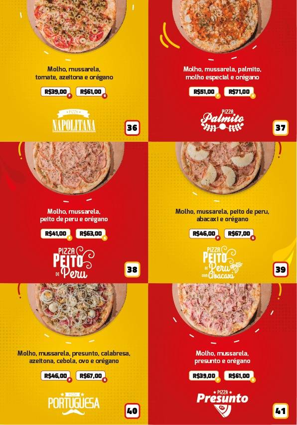 Pizzaria do Dezoito - Pizzaria Delivery em Araxá cardápio