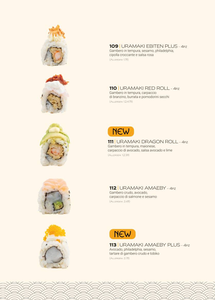 Menu di Long Sushi & Cocktails 