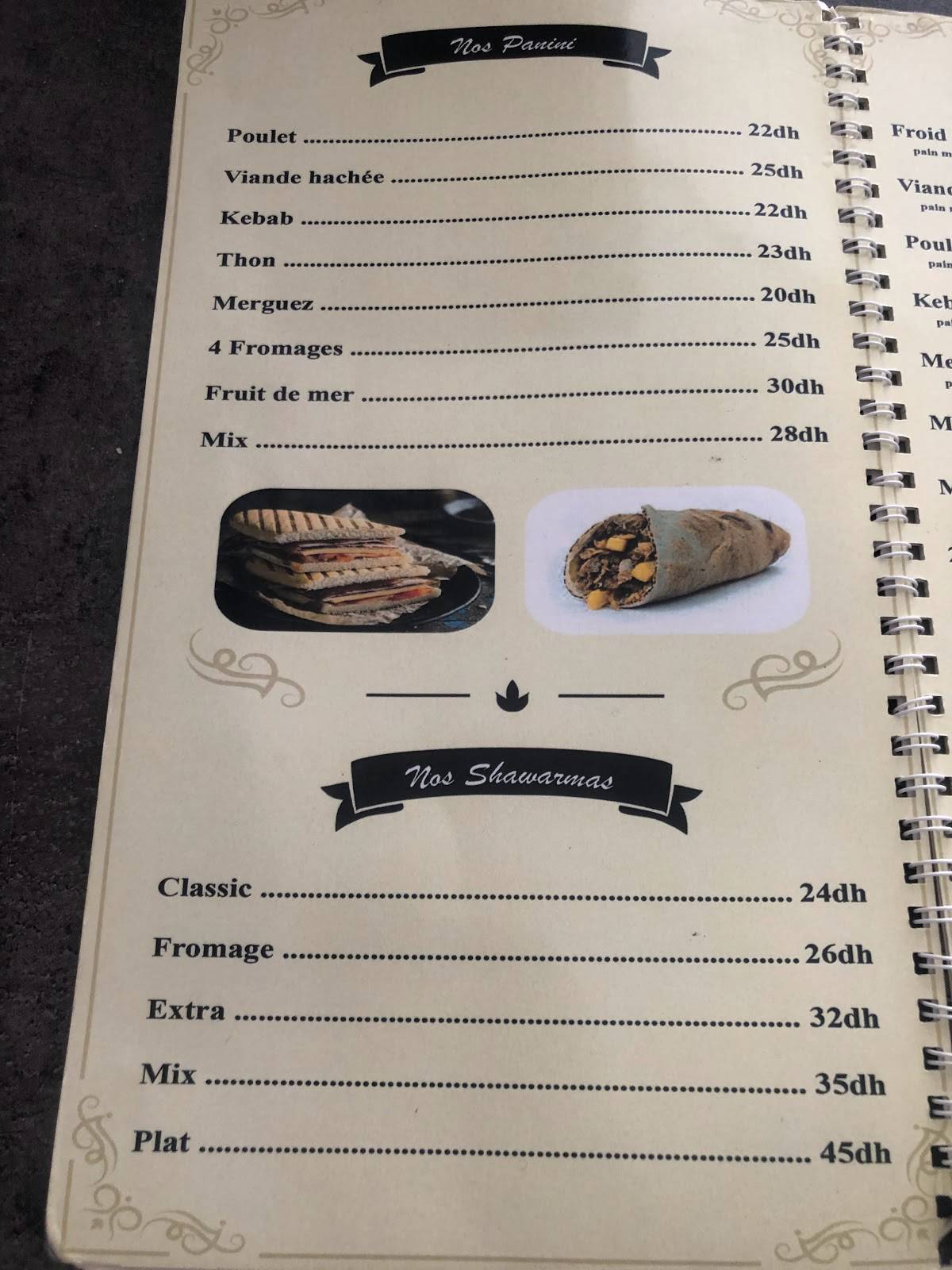 Menu de Arizona