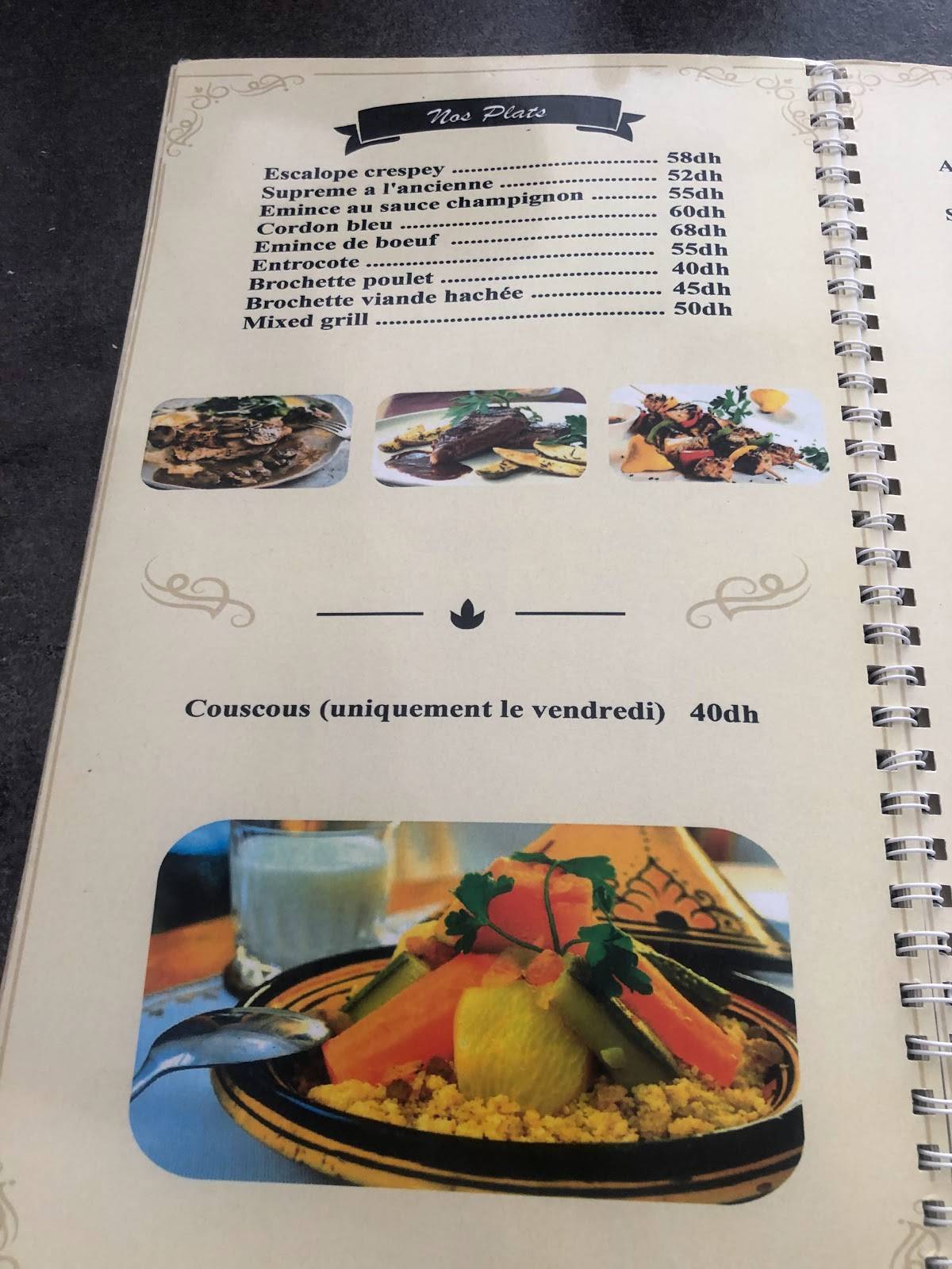 Menu de Arizona