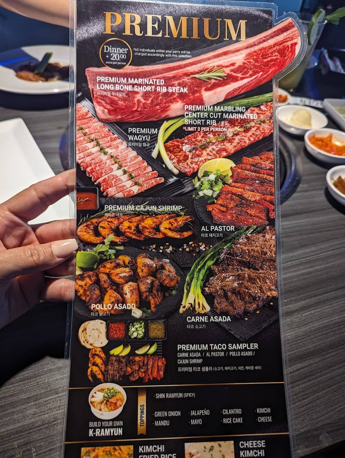 Gen Korean Bbq House Tukwila Menu Carta de Gen Korean BBQ House, Arlington