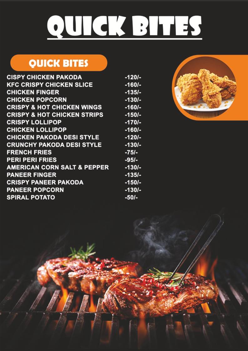 Arun's Restro and Cafe menu