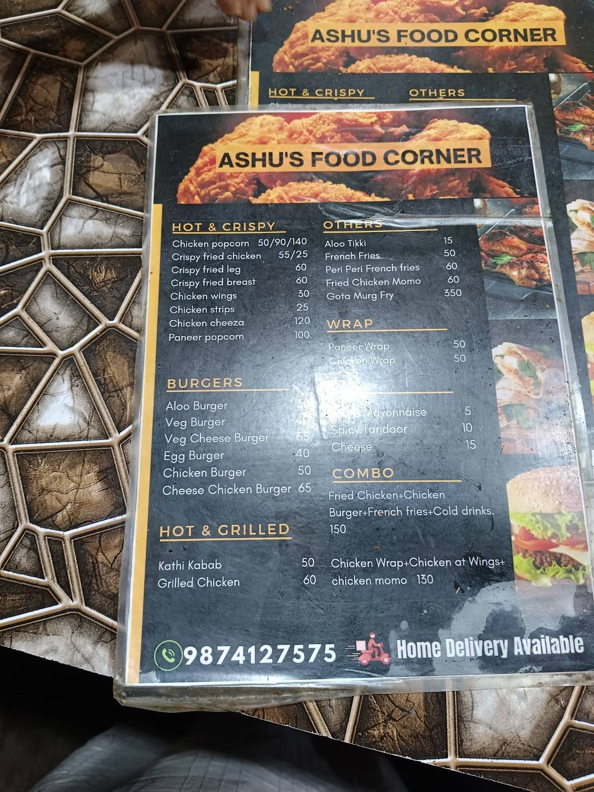 Ashu's menu