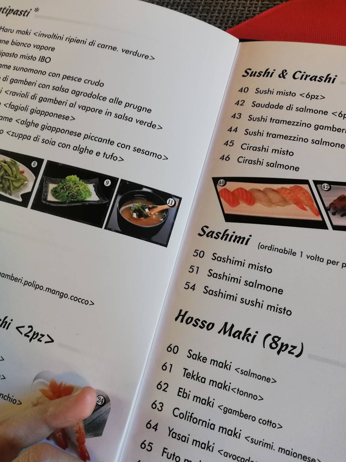 Menu di Ristorante Ibo 