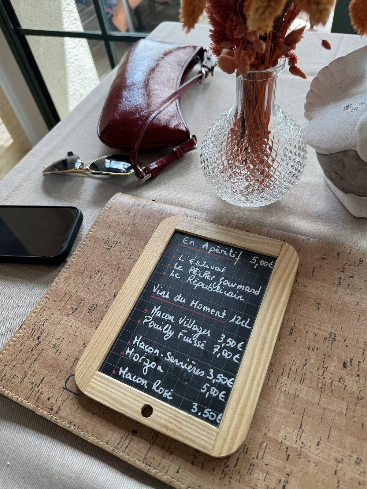 Menu de Auberge des 2 Roches