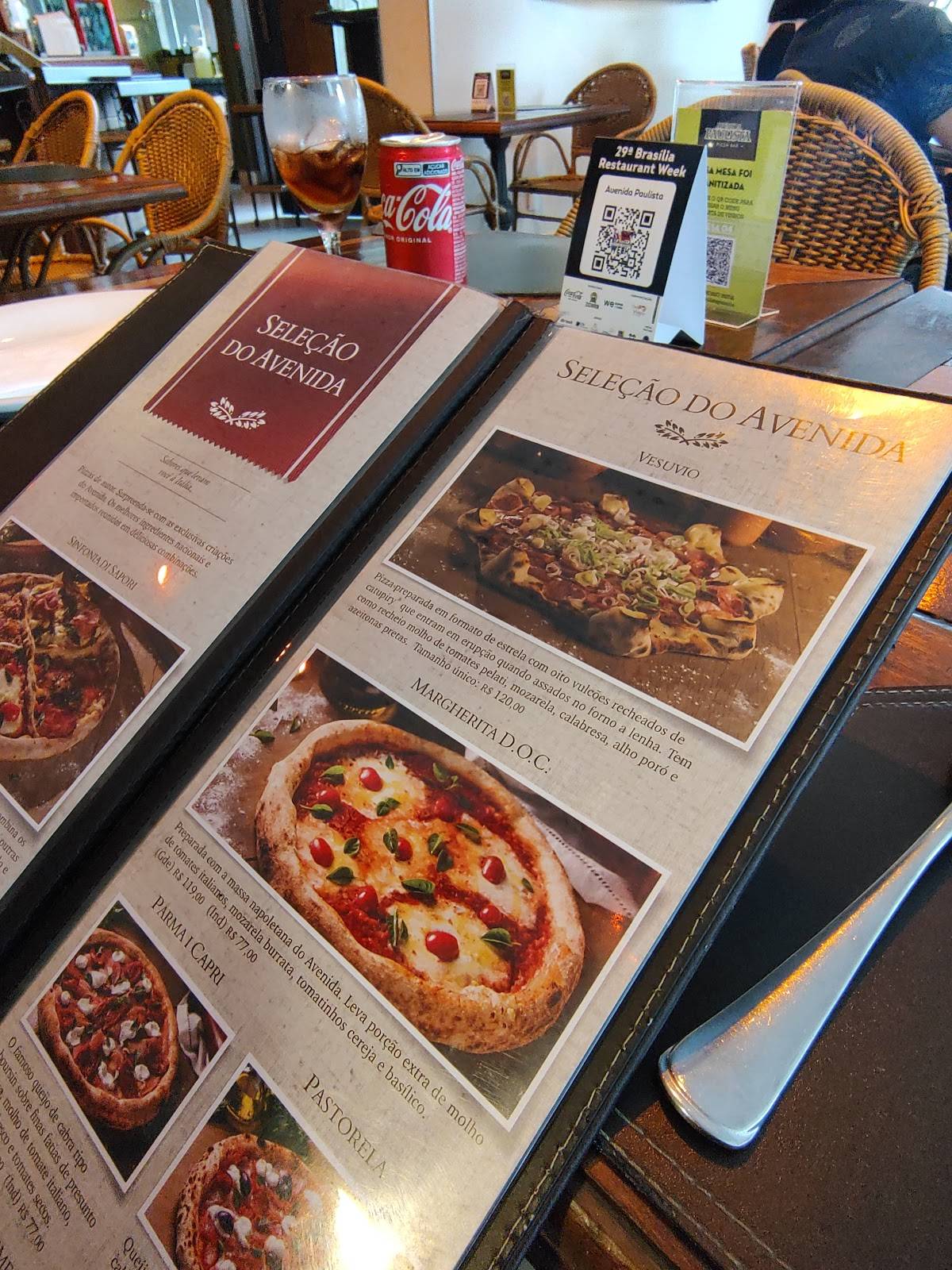 Avenida JK Forneria cardápio