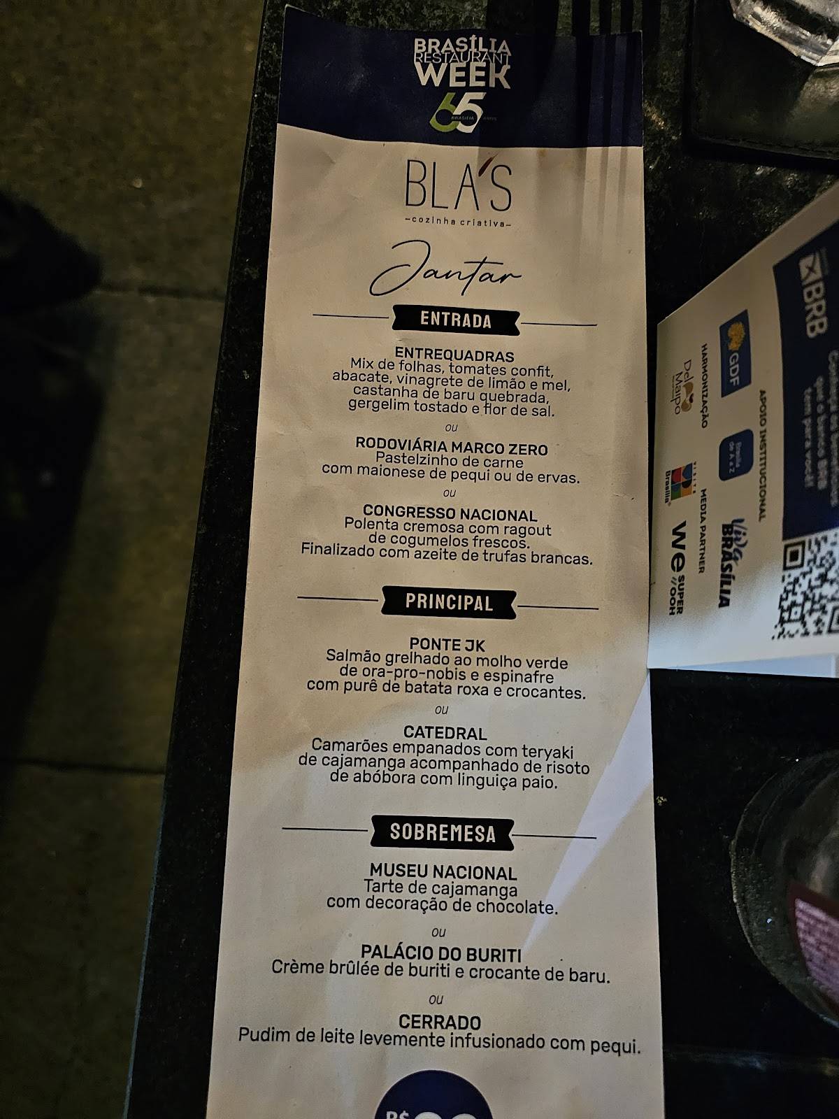 BLA'S Cozinha Criativa cardápio