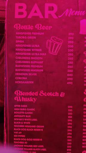 BLURRED menu