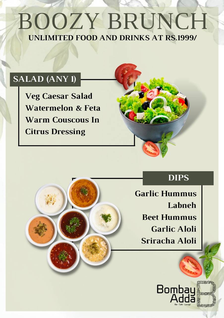 Bombay Adda Bandra menu