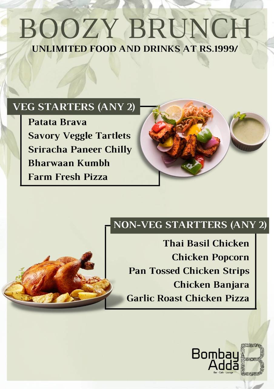 Bombay Adda Bandra menu