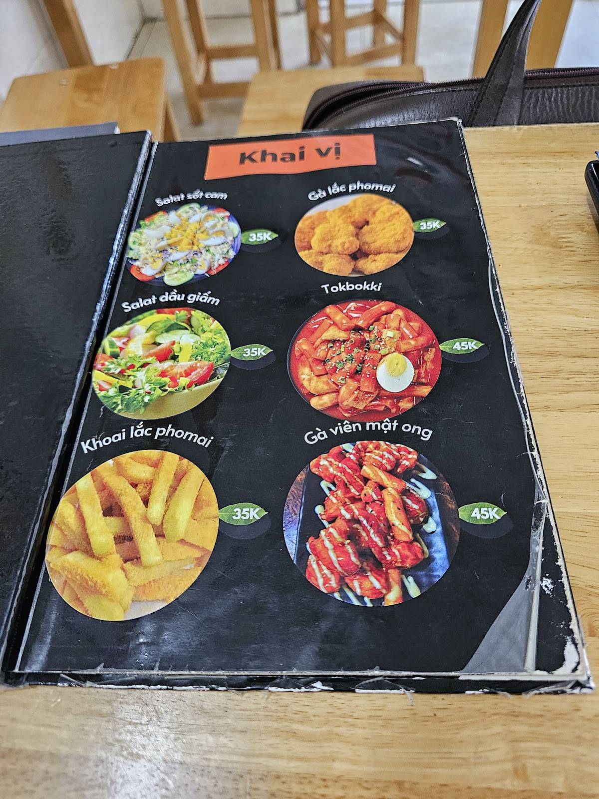 Carta del restaurante BUSAN Món ăn Hàn Quốc, Ciudad Ho Chi Minh (Saigón)